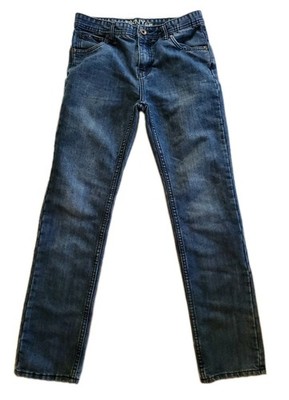 DKNY Boys Slim Jeans Size 16 Blue Medium Wash Denim Cotton Pockets Button Zip
