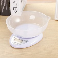 5kg LCD Digital Scales Kitchen Electronic Cooking Food Bowl Scale Measuring Tool