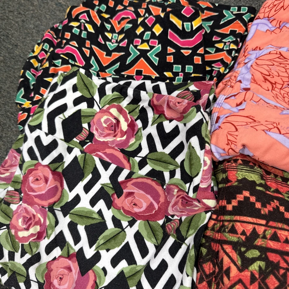 Lote de 8 Leggings LuLaRoe Paquete Alto y Curvilíneo (TC), Excelente Estado Foto 4 de 4