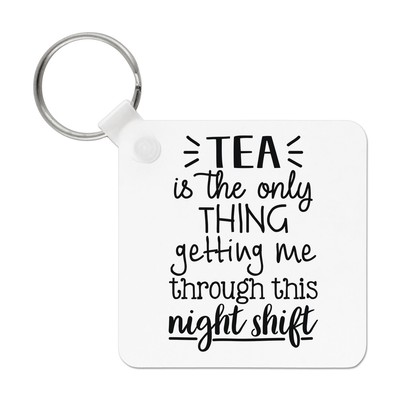 Tee Is The Nur Sache Getting Me Durch Night Shift Schlüsselanhänger Nurse