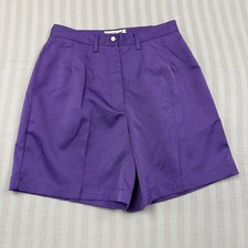 Coral Bay Shorts Pull On Women's Petite Size 4P Color Purple