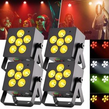 Rechargeable Stage Par Light Wireless 6 LED RGBWA UV Uplights DJ Battery DMX APP