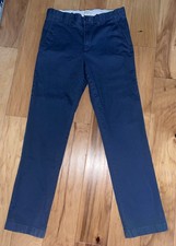 CREWCUTS BOYS BLUE SLIM CHINO PANTS SIZE 14 EXCELLENT COND LD6