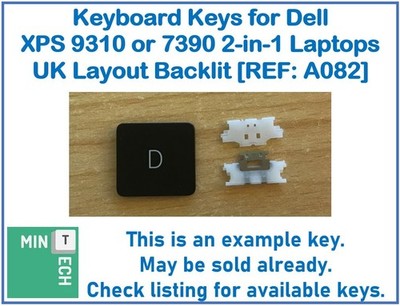 Tastatur Ersatz Tasten für Dell XPS 9310 oder 7390 2-in-1 Laptops UK Hintergrundbeleuchtung