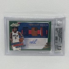 2020 Tyrese Maxey Absolute Tools of the Trade 3 Swatch PATCH Auto 3/5 RC ROOKIE