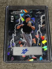 2026 Leaf Baseball Nation Gavin Fien Texas Rangers Crystals SP Auto RC /25 