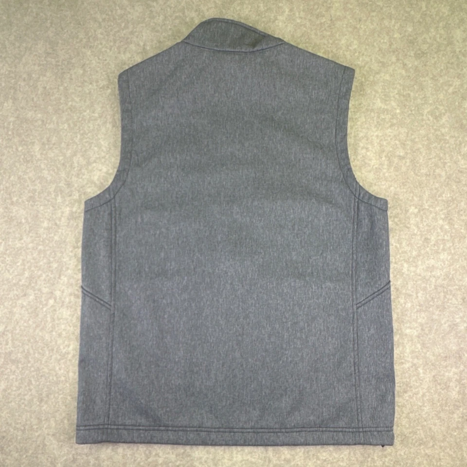 Ковбойская фурнитура мужской серый мягкий жилет логотип молнии карманы размер L - Изображение 4 из 4