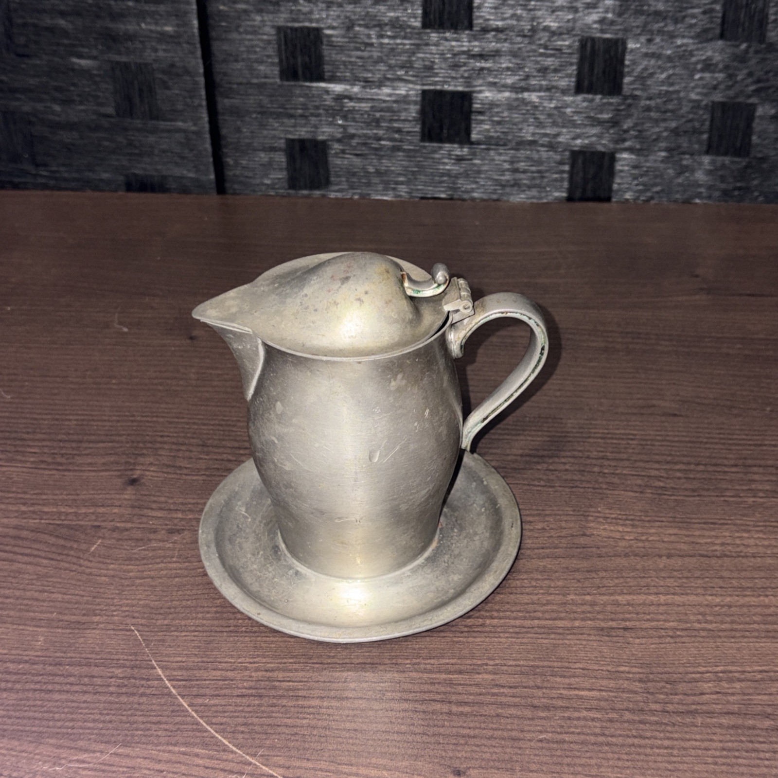 Vintage International Pewter 5 Creamer Pourer Pitcher