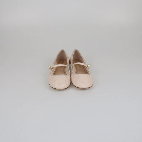 Ballerines cannage rose clair Christian Dior
