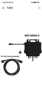 growatt Neo 800 Inverter Solare Autoconsumo Produzione Fai Da Te