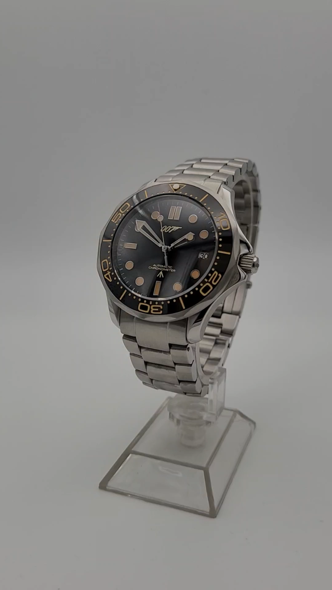 Ltd Ed James Bond 007 Diver 'No Time To Die' Watch Seiko TMI NH35