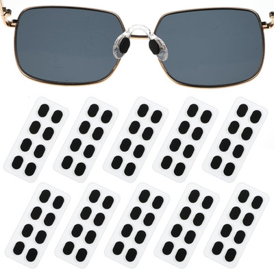80 Stück Schwarz Nasenpads Brille Selbstklebend Oval Eyeglass Nose Pads Schwamm 