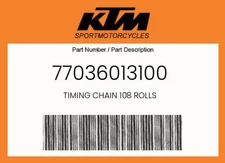 KTM Genuine Timing Chain 108 Rolls - 77036013100