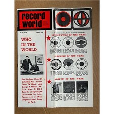 VARIOUS 1966 RECORD WORLD MAGAZINE JUNE 25 1966 - rare US music trade magazine 