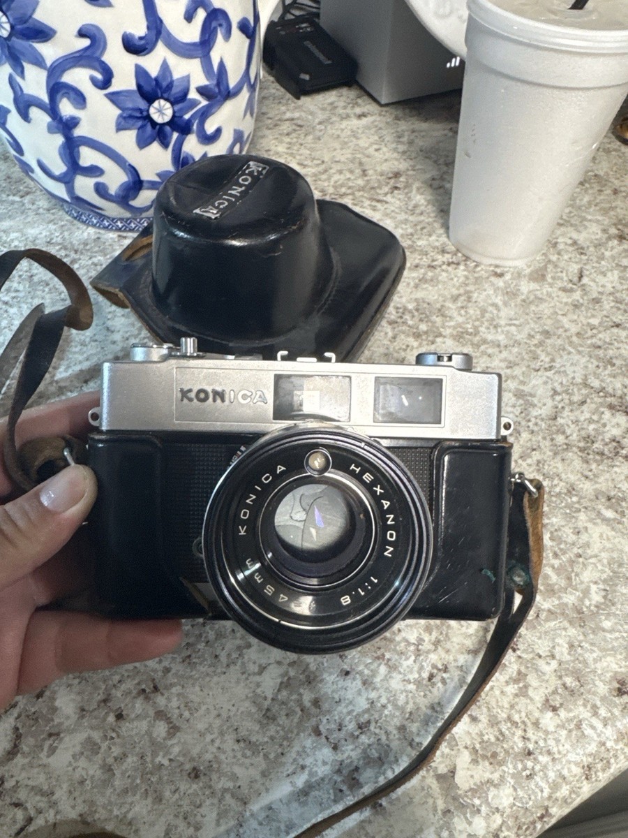 Konica Auto S2 35mm Camera w/ Case Manual Film: Working– Hexanon
