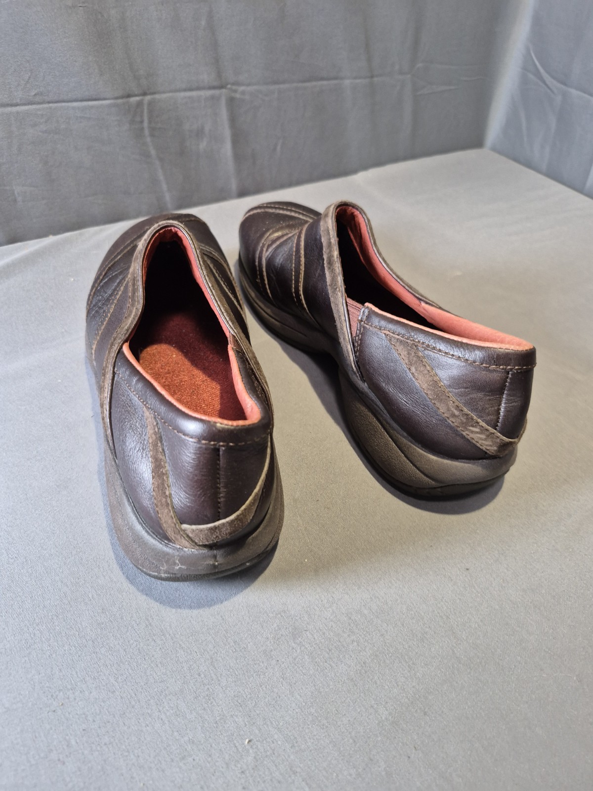 Merrell Primo Patch Zoccoli Scarpe Donna 10 Pelle Marrone Slip On J63796