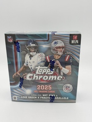 Topps Chrome NFL Football 2025 Mega Box Sealed NEU OVP