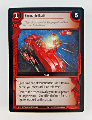 Honorable Death #74 - Incursion, Wars TCG card (2004 Decipher) 1U74