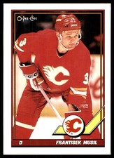 Frantisek Musil 1991-92 Topps #68 Flames NHL READ FREE SHIPPING AutographDen