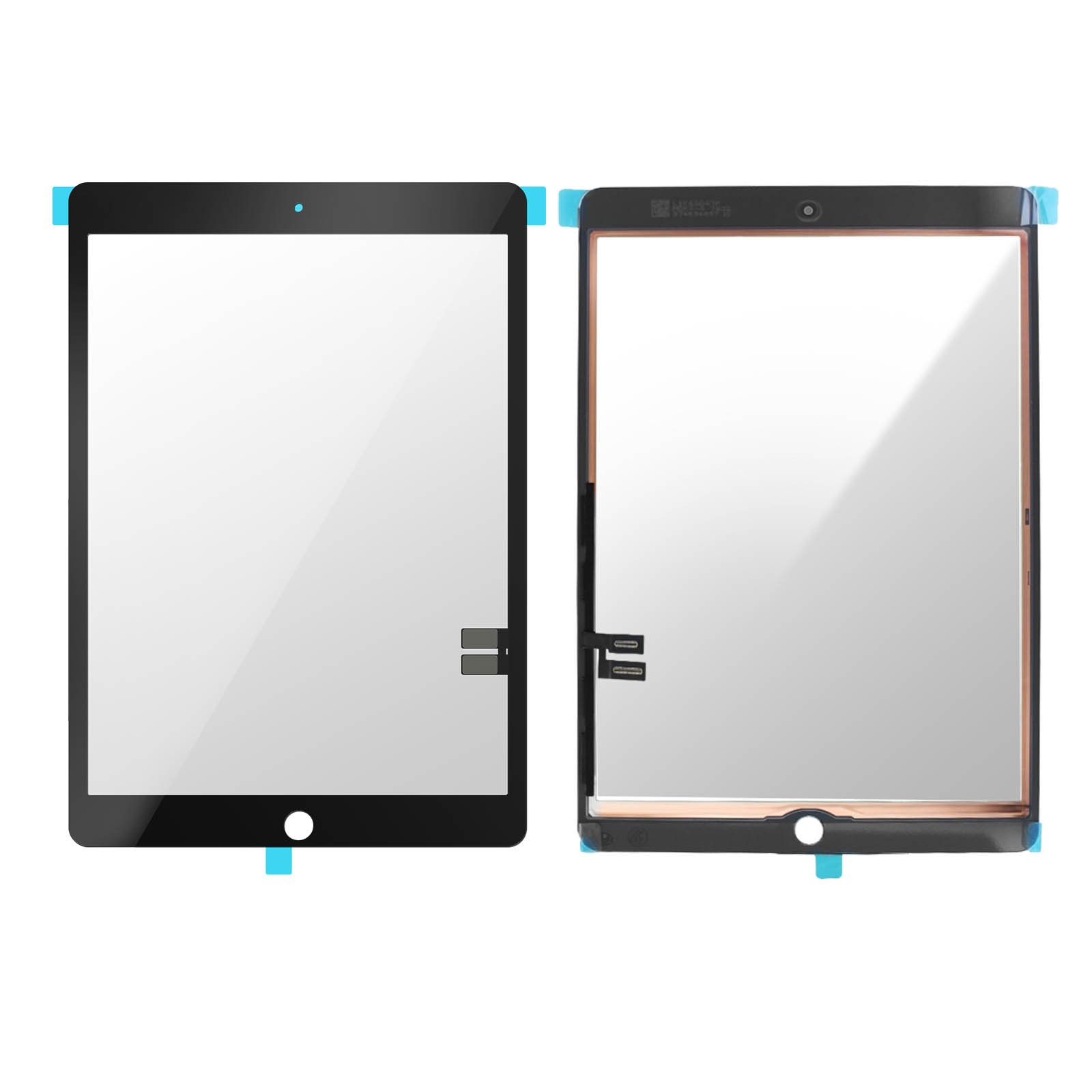 Vitre tactile iPad 9 8 7 noire Clappio haute sensibilité en verre trempé 10.2