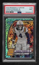 2024 Bowman U Chrome Aqua Mini-Diamond Refractor Harold Perkins PSA 9 MINT 0q21