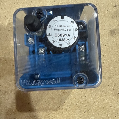 #ad Honeywell C6097A1038 Gas Pressure Switch with Manual Reset $100.00