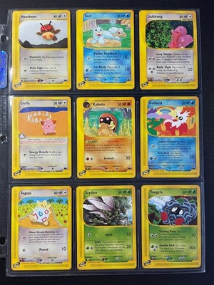 Pokemon Skyridge E-Reader - 9x Card Bundle - LP/NM- Cleffa Seel Lickitung Togepi