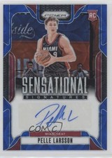 2024-25 Prizm Sensational Signatures Choice Blue 26/49 Pelle Larsson Auto 0m89