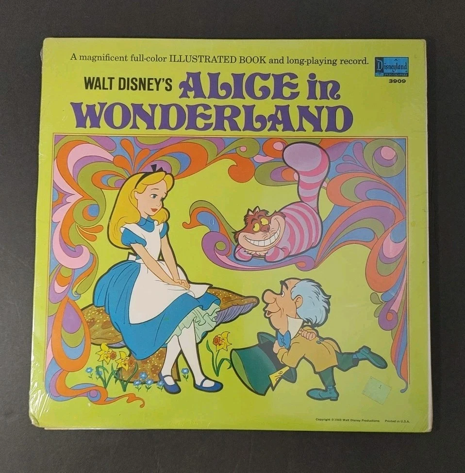 Alice in Wonderland Disney Records, Tapes & CDs (1968-Now) for