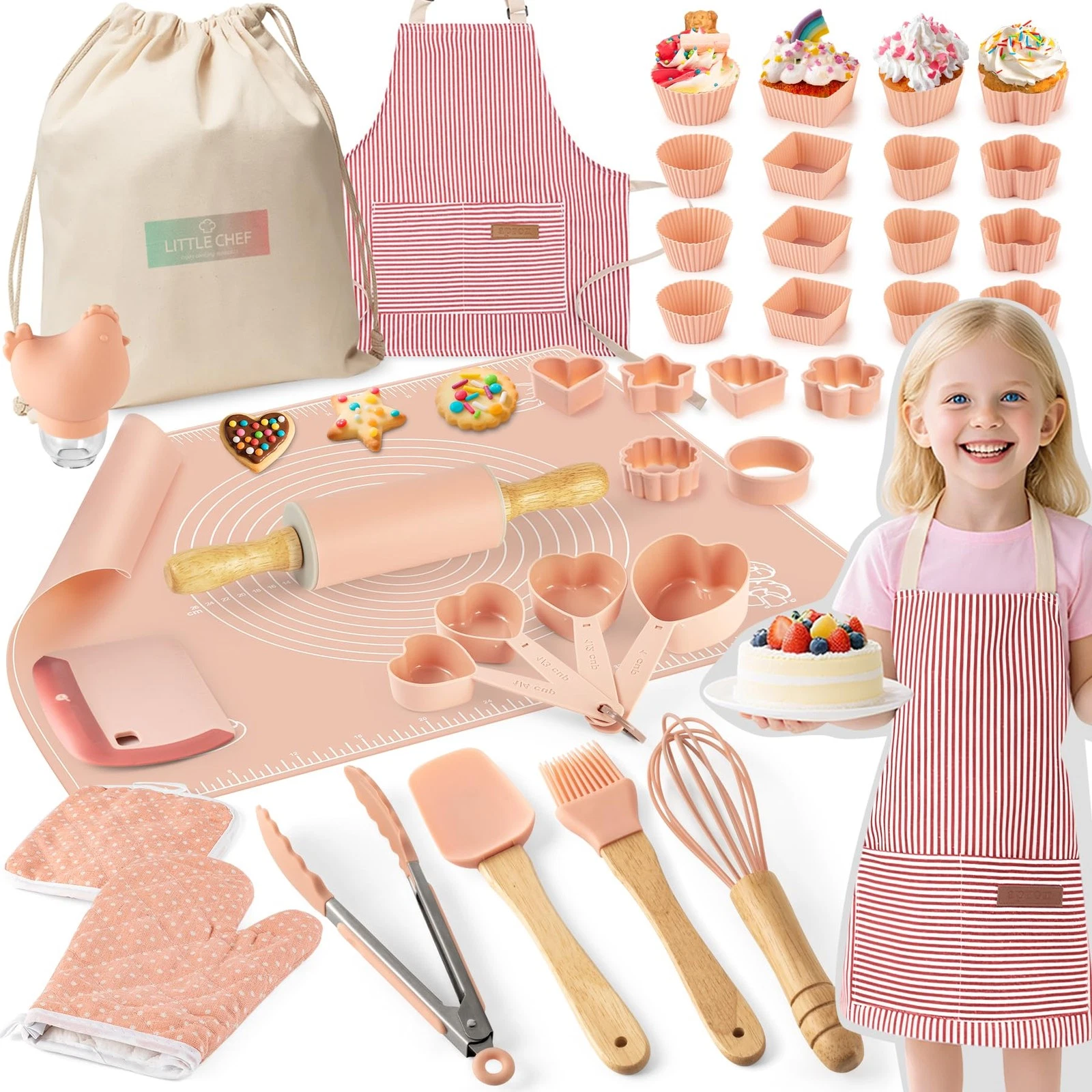 Ultimate Baking Kit for - 38 Piece Kitchen Tools, Food Silicone, BPA/BPS - Re...