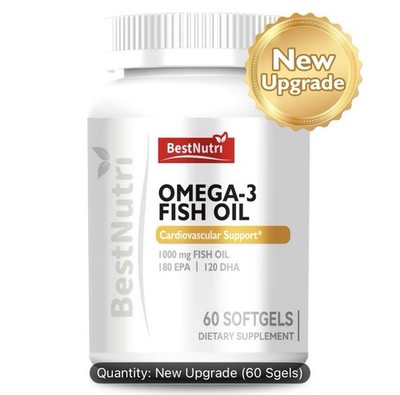 Nutricost Omega 3 Fish Oil - 2500MG, 120 Softgels (40 Serv) - 3x Strength