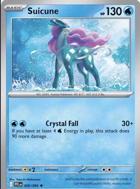 Suicune 026/094 - Phantasmal Flames - NM