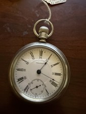 WALTHAM SILVER GRADE P S BARTLETT 1902 18S 17J OPEN FACE POCKET WATCH 59 