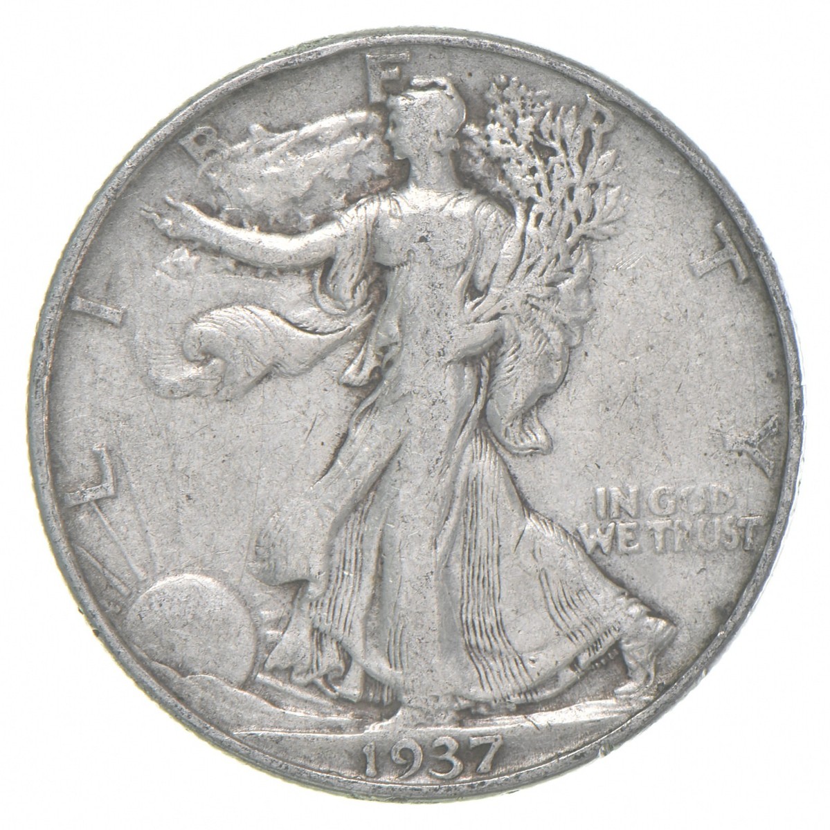 1937 XF Walking Liberty Half Dollar | eBay