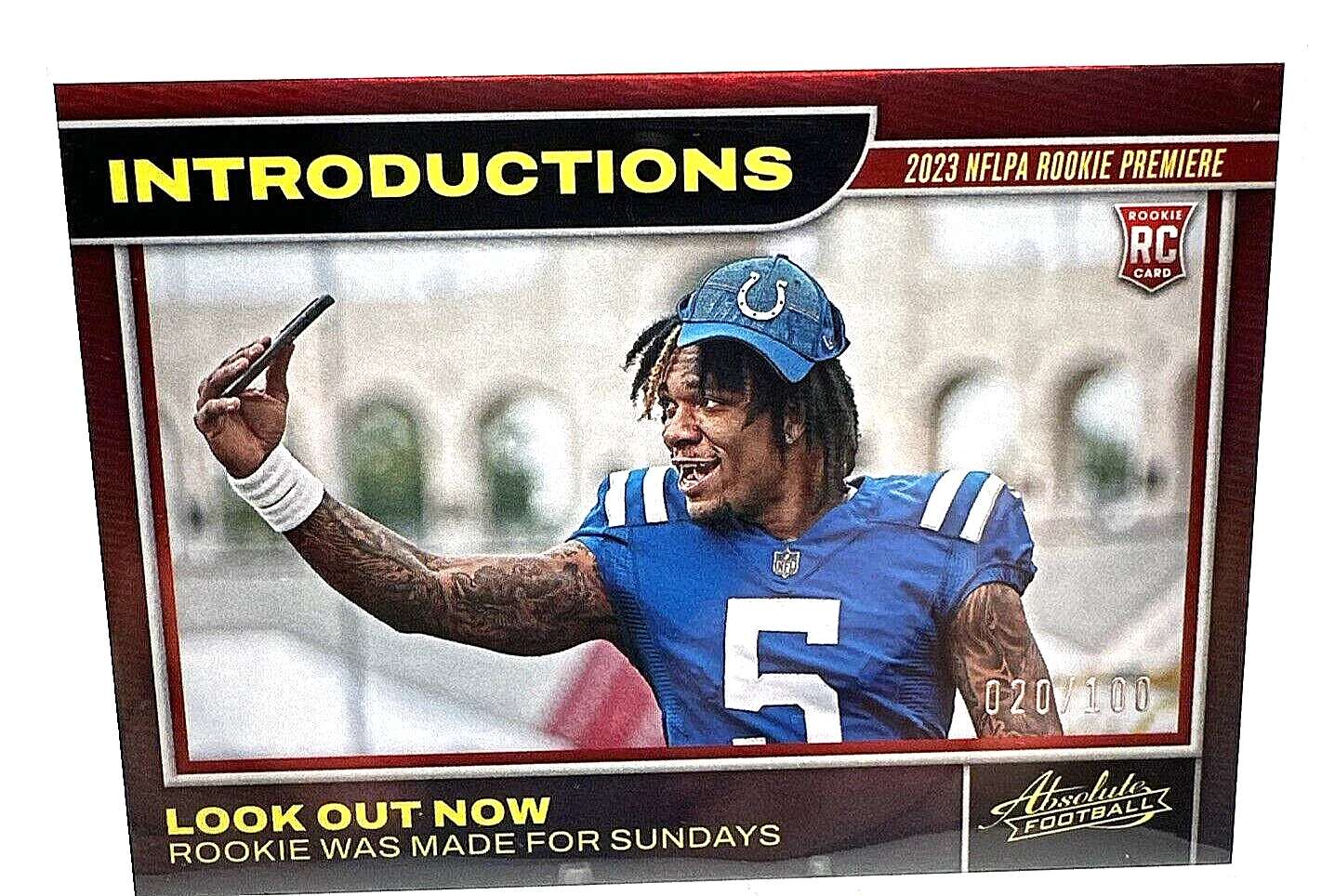 Anthony Richardson Panini Absolute Introductions #15 Red Spectrum
