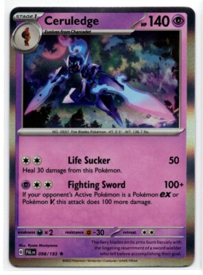 Pokemon Paldea Evolved Holo Rare 098/193 Ceruledge