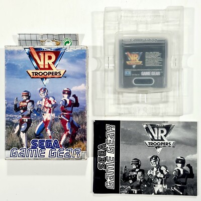  1995 Saban SEGA Game Gear VR TROOPERS dt. CIB EU Vers. Power Rangers Beat'em Up