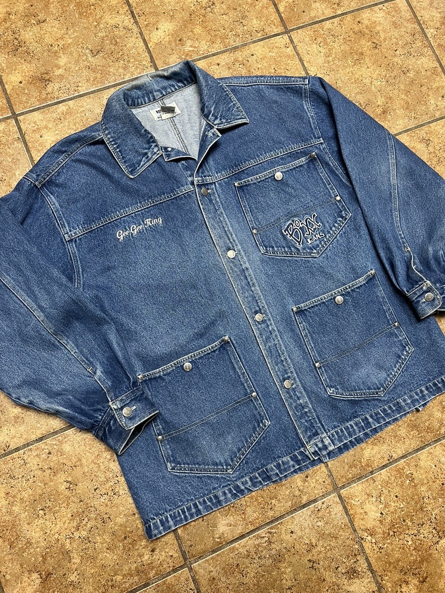 Vintage BOXX Jeans Men's Denim Jean Chore Jacket Super Baggy Vintage BOXX Jeans Men's Denim Jean Chore Jacket Super Baggy