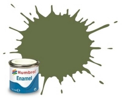 Humbrol Emaille-Farbe Nr. 80 Grasgrün Matt – Für Modellbau, 14 Ml Dose, Vielseitig Auf Kunststoff & Holz