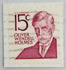U.S. Postage  ~ Oliver Wendell Holmes ~ 15¢ Red Stamp ~ Posted ~ c.1968 ~ Y74