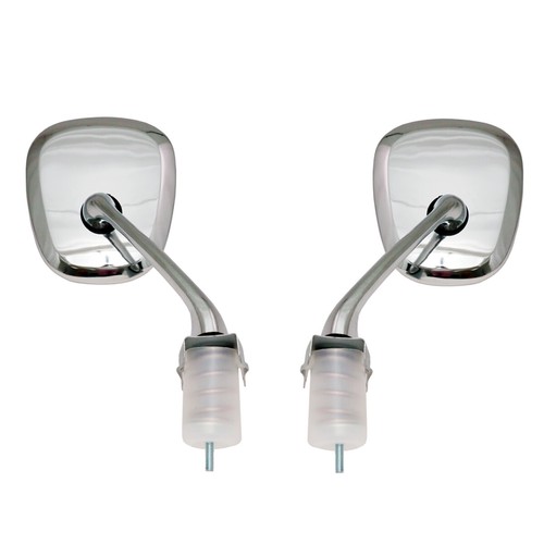 CHROME FENDER MIRRORS LR FIT DATSUN BLUEBIRD 510 610 710 810 910 180B 200B 66-77