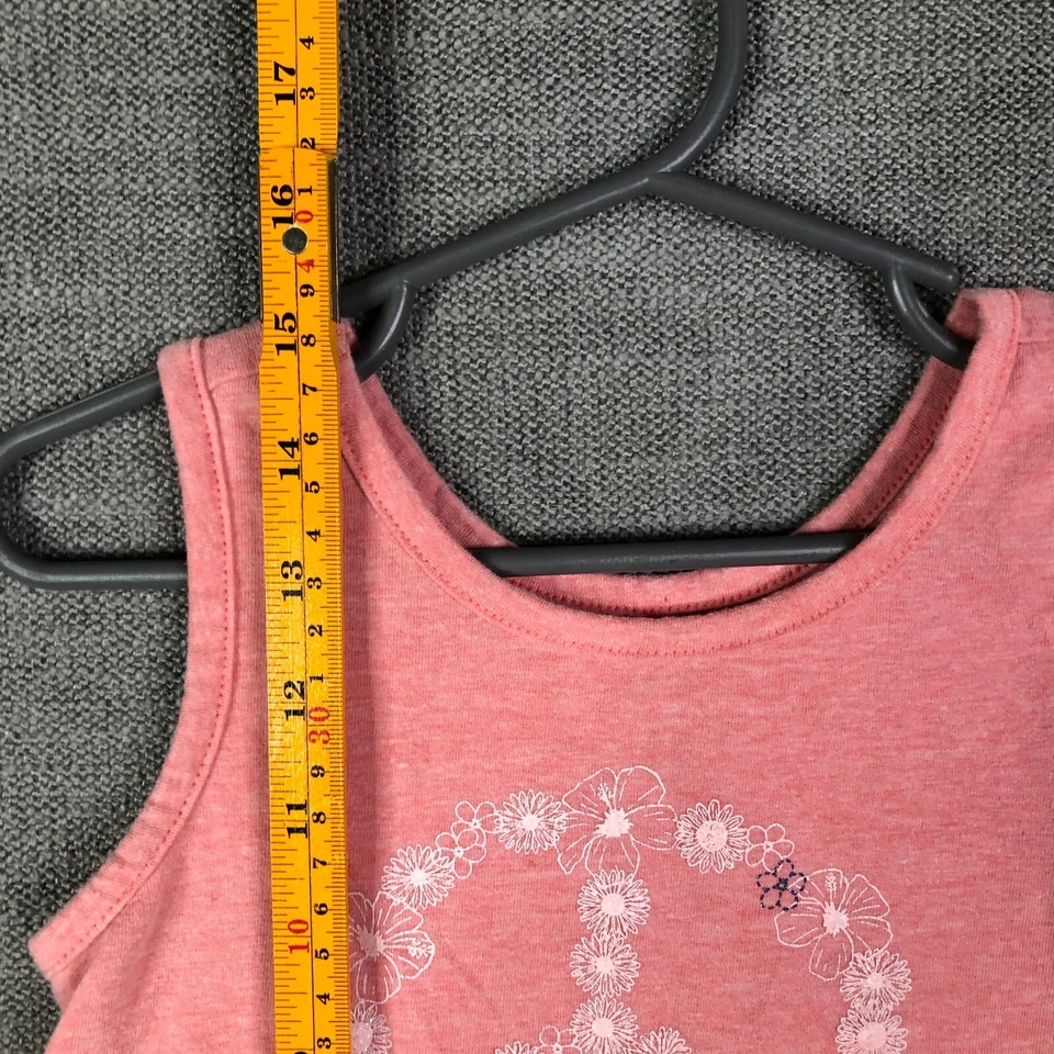 Lucky Brand Майка платье девочек 4 розовый вязаный мир цветочный вязаный Sleevless - Изображение 3 из 4