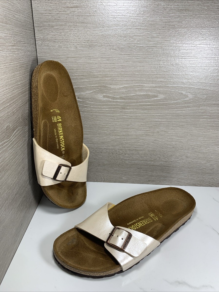 Graceful Pearl White Birkenstock Madrid Slide Sandals Sandals