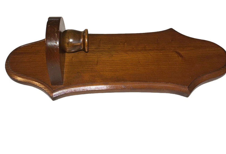 2 apliques rústicos hechos a mano de madera colgados en la pared espeluznante granja no coincidentes Foto 3 de 4