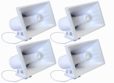 #ad #ad Nippon America 4 Pack PA Power Horn Speaker 100W Indoor Outdoor 100 W TC 55 $125.95