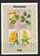 Samoa 1981 Christmas  Mini Sheet  MUH/MNH as per Scan