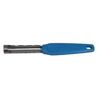 Tupperware Apple Corer Blue Stainless Plastic Handle Kitchen Tool Gadget New