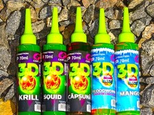 Lockstoff Karpfen 3 D  Fluo Dip Fluoreszierende Farbe 16 Aromen Boilies