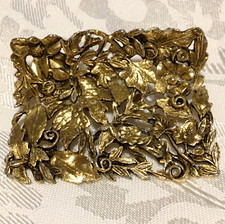 Vintage Musi Shoe Buckle High Relief Repousse 2 1/4" 1 Only