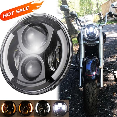 7'''' LED Headlights for Yamaha V Star XVS 650 1100 950 1300 Classic Silverado-